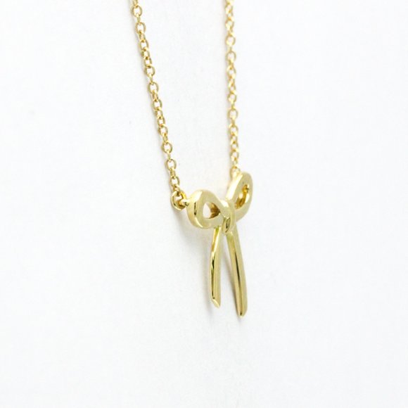 Tiffany Tiffany Bow Yellow Gold (18K) No Stone Men,Women Fashion Pendant Neck... - Picture 3 of 11